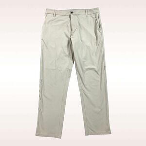 Lululemon Commission‎ Pant Mens 34x28 Beige Performance 4-Way Stretch Warpstreme